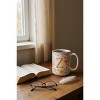 Personalization Mall Flowery Initial Personalized Coffee Mug Gold/Pink - 3 of 4