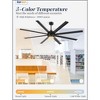 Arceso 84" Industrial Ceiling Fan with Light & Remote, 8 Aluminum Blades, 6-Speed & 3CCT, for Patio Garage & Indoor - 3 of 4