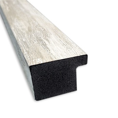 Crackled Metallic Narrow Silver Wood Wall Frame 18x24