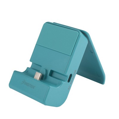 Insten Adjustable Charging Dock Stand for Nintendo Switch & Switch Lite & OLED Model Docking Station with USB C Port, Blue