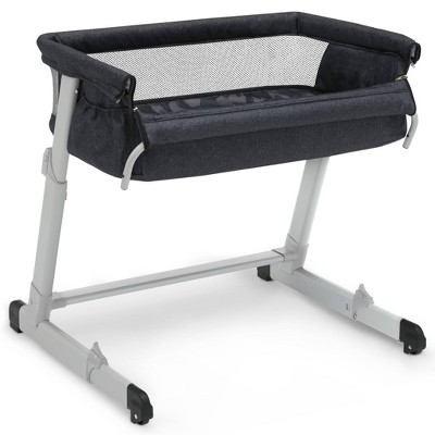 babyGap by Delta Children Whisper Bedside Bassinet Sleeper with Breathable  Mesh and Adjustable Heights - Black Camo