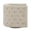 CAVINAS Polyester Swivel Accent Chair with Low Barrel Button Tufted Back,Modern Upholstered Living Room Chairs,Reading Chairs for Living Room - 4 of 4