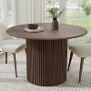 Dovelina Round Dining Table Modern Wood Kitchen Table for 4 People - 46" - 2 of 4