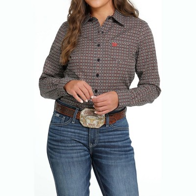 Women's Wo's Long Sleeve Western Button Shirt - CINCH