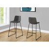 Sapphtopaz Modern Bar Stools PU Cushion Dining Chairs with Curved Back and Metal Legs Counter Height Barstools High Chair for Kitchen Island - 2 of 4