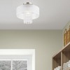 Livex Lighting Alexis 1 - Light Flush Mount in  Brushed Nickel - 4 of 4