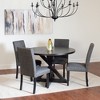 5-Piece Dining Set with Cross-Buck Table and 4 Stylish Chairs - 2 of 4