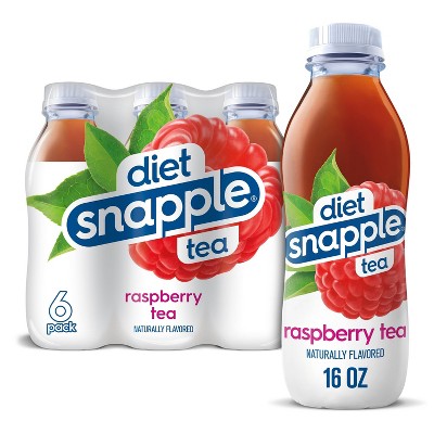 Diet Snapple Raspberry Tea - 6pk/16 fl oz Bottles