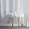 HLC.ME Emily Faux Linen Semi Sheer Light Filtering Back Tab Pocket Lightweight Window Curtains Drapery, 2 Panels - 4 of 4