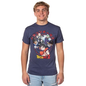 Dragon Ball Z Super Men's Goku Vegeta Krillin Character Group T-Shirt Adult - 1 of 4