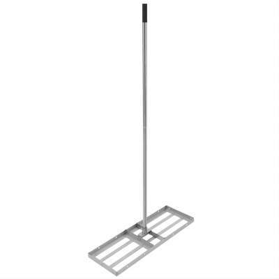 WhizMax Heavy-Duty Steel Lawn Leveling Rake with 180° Flexible Rotation - Topdressing Spreader Tool for Backyard, Garden, Golf Course, Farm