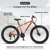 AENKYO 26-Inch Fat Tire Mountain Bike for Adults & Youth, Shimano 21-Speed, 4-Inch Wide All-Terrain Tires, Dual Disc Brakes, High-Carbon Steel Frame - 4 of 4