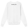 Halo Halt The Nightmares Crew Neck Long Sleeve Adult White Sweatshirt - 3 of 4
