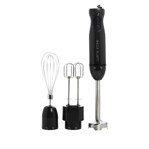 Courant 2-Speed Immersion Hand Blender with Stainless Steel Blades- Red