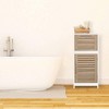 Evideco French Home Goods Bathroom Linen Storage Floor Cabinet - 2 of 4