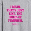Men's - Mean Girls - Rules Of Feminism Long Sleeve Graphic T-Shirt - 2 of 4