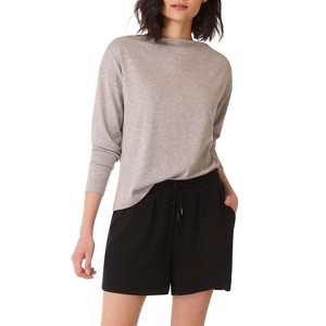 Rekucci Women's Soft Knit Loungewear Shorts with Pockets - 1 of 4
