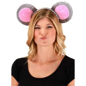 HalloweenCostumes.com    Mouse Ears Headband & Tail Kit, Pink/Gray