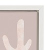 Kate and Laurel Sylvie Desert Shapes Framed Canvas by Sarah Eisenlohr, 18x24, White - 3 of 4