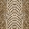 6" Double Sided Snake Print Canvas Room Divider Tan - Oriental Furniture: No Assembly, 3 Panels - 3 of 4