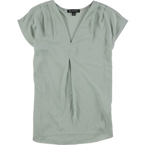 I.N.C International Concepts Womens Inverted Pleat Pullover Blouse, Green, X-Small - 1 of 1