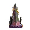 Jim Shore 10.75 In Witch Way? Halloween Figurine , Lightweight Halloween Decor Two-Sided Broom Spell Book Cat (1PC) - 4 of 4