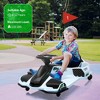 24V Electric Go Kart, 5 MPH Drifting Car, Battery Powered Ride on Toy Outdoor with Slow Start, Music, Colorful Lights, for 8-12 Years Old - 2 of 4