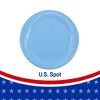 240PCS Light Blue Plastic Plates Set-Heavy Duty Blue Plates for Party, Include 240pcs 9 inch Blue Dessert Plates, forParty - 2 of 4