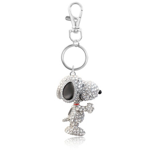 Peanuts Snoopy Pave 3d Bling Keychain Bag Charm Backpack Accessories Travel Collectible Gift Keychains Target