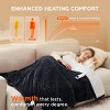Electric Heated Blanket Soft & Washable Ribbed Flannel - 3 of 4