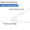 Heshberg Plastic Hangers Notched White 20 Pack - 4 of 4