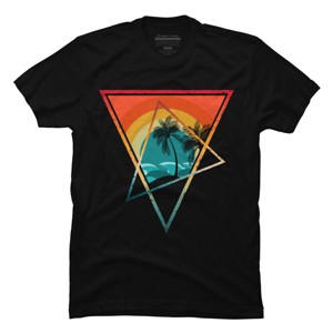 Men's Design By Humans SUNSET RETRO SUMMER By punsalan T-Shirt - 1 of 2