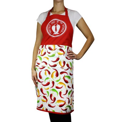 35" Chili Peppers Cooking Apron - MUkitchen