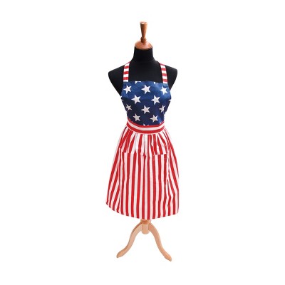 C&F Home Stars and Stripes July 4th Apron