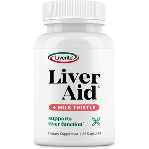 Liverite LIVER AID with Milk Thistle 60 Capsules - 1 of 4
