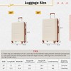 YONWAY Luggage Set 2 Piece Suitcase Sets with Spinner Wheel,Lightweight Hardside Expandable Travel Laggage with TSA Lock,Suitcase with Travel Bag - 3 of 4