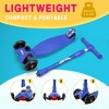 Kids Scooter, 3-Wheel Light-Up Kick Scooter, 4 Adjustable Height, Lean to Steer, Lightweight Design,for Kids Age 3-12 - image 3 of 4