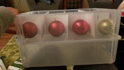 Sterilite 24 Compartment Stack and Carry Christmas Ornament Storage Box (4  Pack), 1 Piece - Kroger