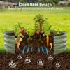 Acekool Galvanized Raised Garden Bed Kit, Oval Open-Bottom Metal Planter Box for Vegetables, Flowers, Herbs and Fruits - 4 of 4