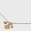 14K Gold Dipped Charm Initial Pendant Necklace - A New Day™ Gold - 4 of 4