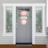 Big Dot of Happiness Rose Gold Grad - Hanging Porch  Graduation Party Outdoor Decorations - Front Door Decor - 3 Piece Sign - 2 of 4