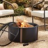 Wood Burning Fire Pit Black - Threshold™ - 2 of 4