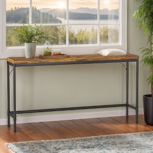 Hommoo 70.9" Long Narrow Console Table Sofa Table Industrial Hallway Table - 1 of 4