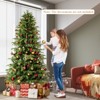 Tangkula Pre-Lit Artificial Christmas Tree Hinged Full Xmas Tree w/ PVC & Soft TPE Branch Tips - 3 of 4