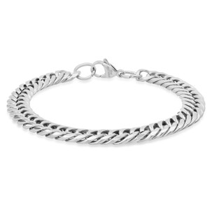 Steeltime Men's stainless steel round link chain bracelet - 1 of 4