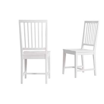 Set of 2 Vienna Wood Dining Armless Chairs - Alaterre Furniture