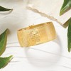 Ross-Simons Italian 18kt Gold Over Sterling Diamond-Cut and Polished Omega Bracelet - 4 of 4