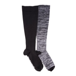 Muk Luks Women's 2 Pack Nylon Compression Socks - 1 of 3