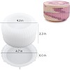 JDICTION Flate Vertical Cup Shape Silicone Mold with Lid - DIY Resin/Concrete/Plaster Candle Jar, Flower Pot, Jewelry Storage - 2 of 4