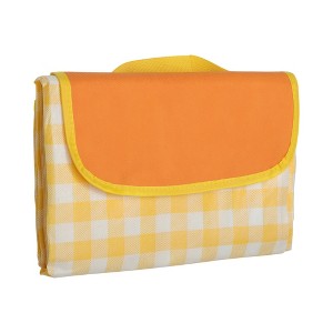 Unique Bargains Picnic Blanket Waterproof Washable Lightweight with Handle Used for Hiking Travel Camping - 1 of 4